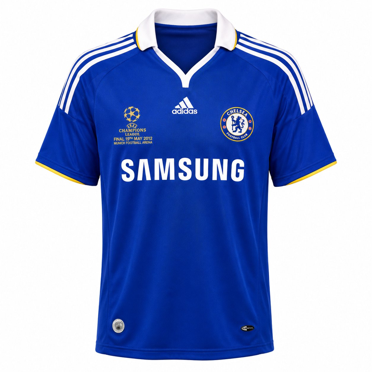 2008 champions league final kits Chelsea blue Samsung sponsor Adidas John Terry Moscow vintage football shirt